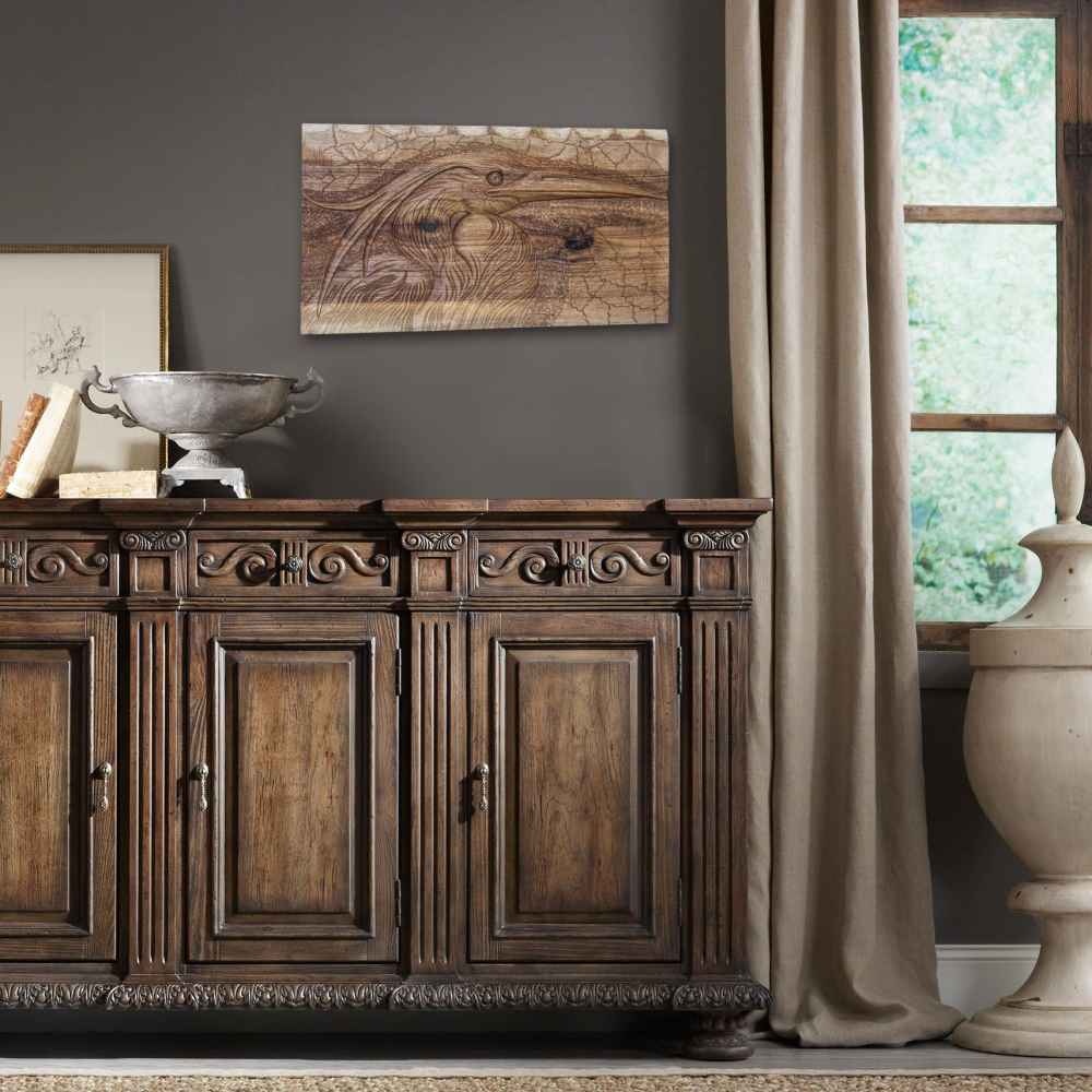 木雕壁饰 鹈鹕款