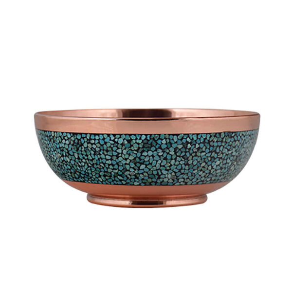 装饰碗 波斯手工制作 镶嵌绿松石 Vina