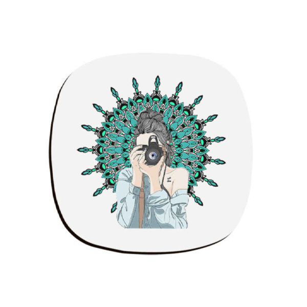 艺术饮品杯垫套装 – 曼荼罗图案设计