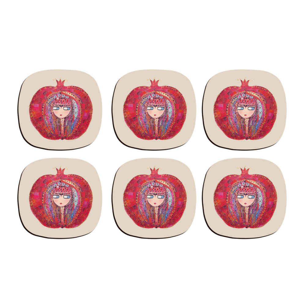 Main image of 艺术饮品杯垫套装 – Nargol图案设计