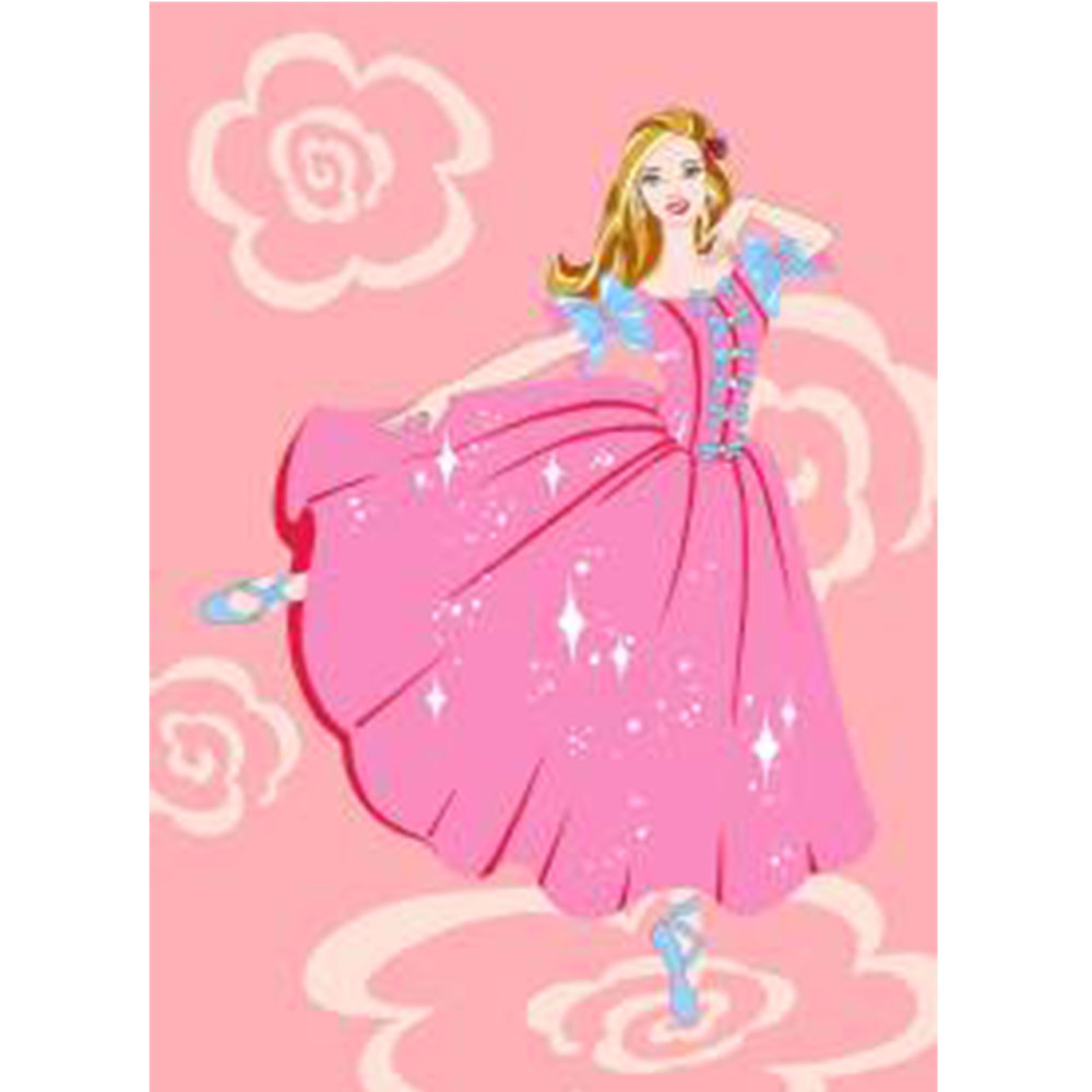 Golbaft 伊朗单人床毯 – 芭比款