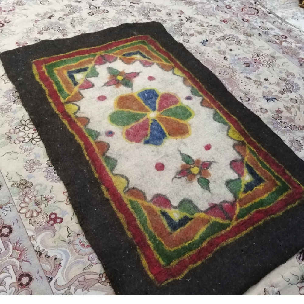 波斯羊毛毡地毯 100%天然手工 Mana