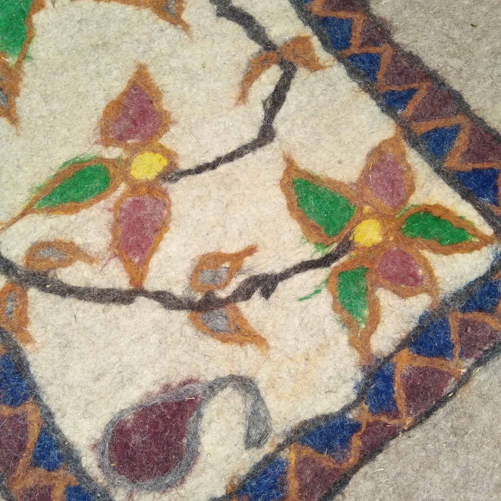 波斯羊毛毡地毯 100%天然手工 Ramin