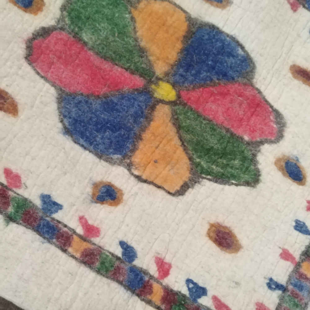 波斯羊毛毡地毯 100%天然手工 Riha