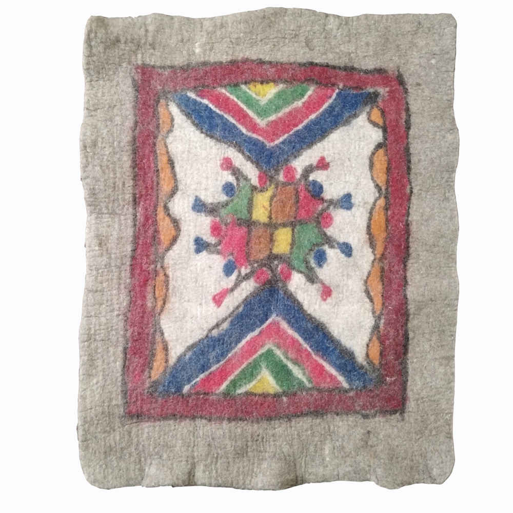 波斯羊毛毡地毯 100%天然手工 Zinat