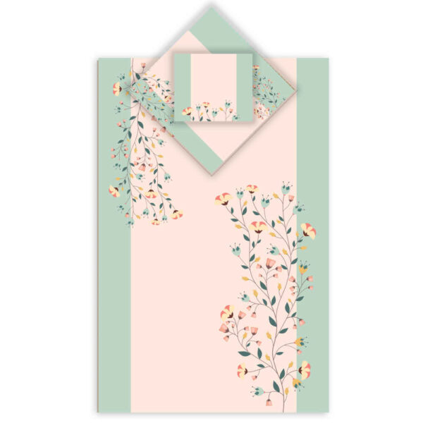 伊斯兰祈祷毯 天鹅绒 Sajadah 轻便款 – 粉色 Eslimi 设计