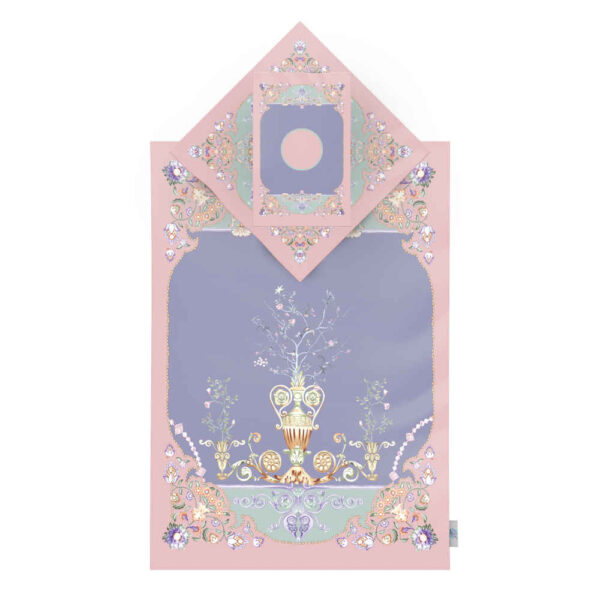 伊斯兰祈祷毯 天鹅绒 Sajadah 轻便款 – Eslimi 图案