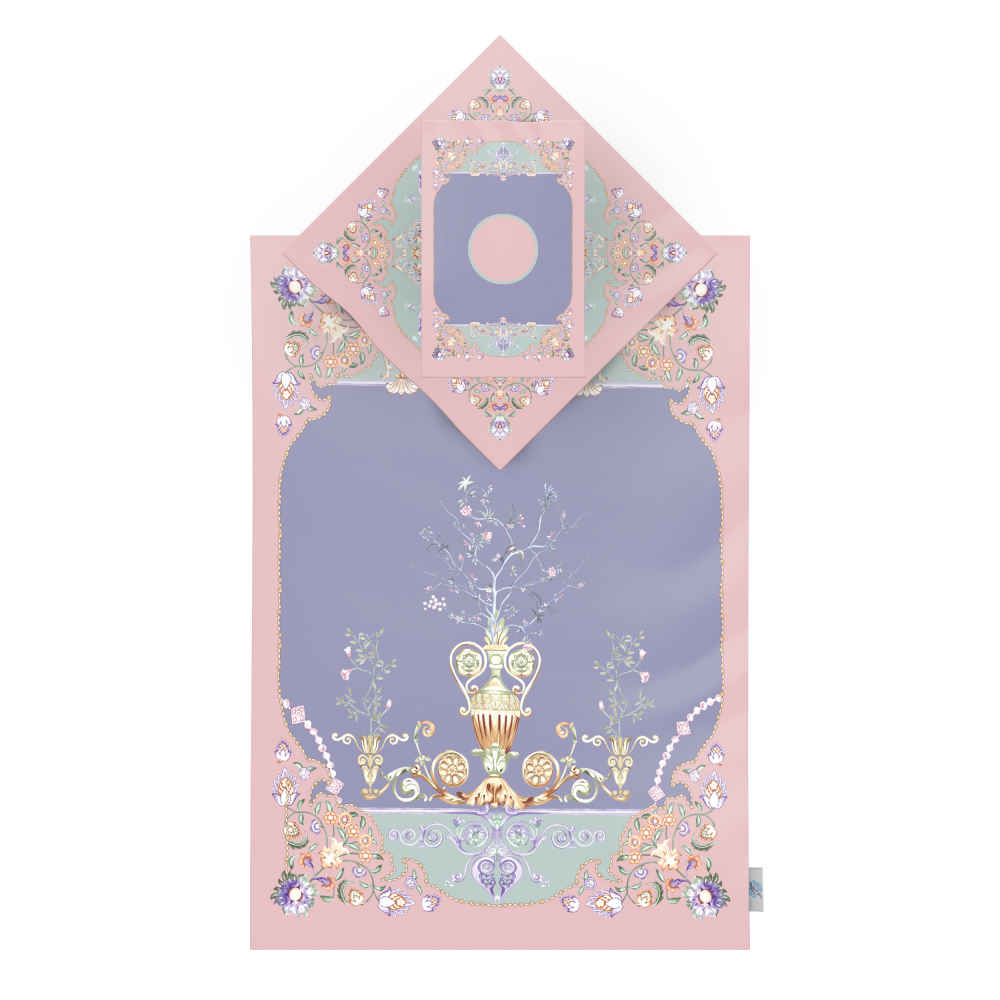 Main image of 伊斯兰祈祷毯 天鹅绒 Sajadah 轻便款 – Eslimi 图案