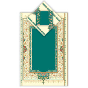 伊斯兰祈祷毯 天鹅绒 Sajadah 轻便款 – Eslimi 图案