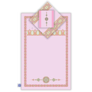 伊斯兰祈祷毯 天鹅绒 Sajadah 轻便款 – 粉色