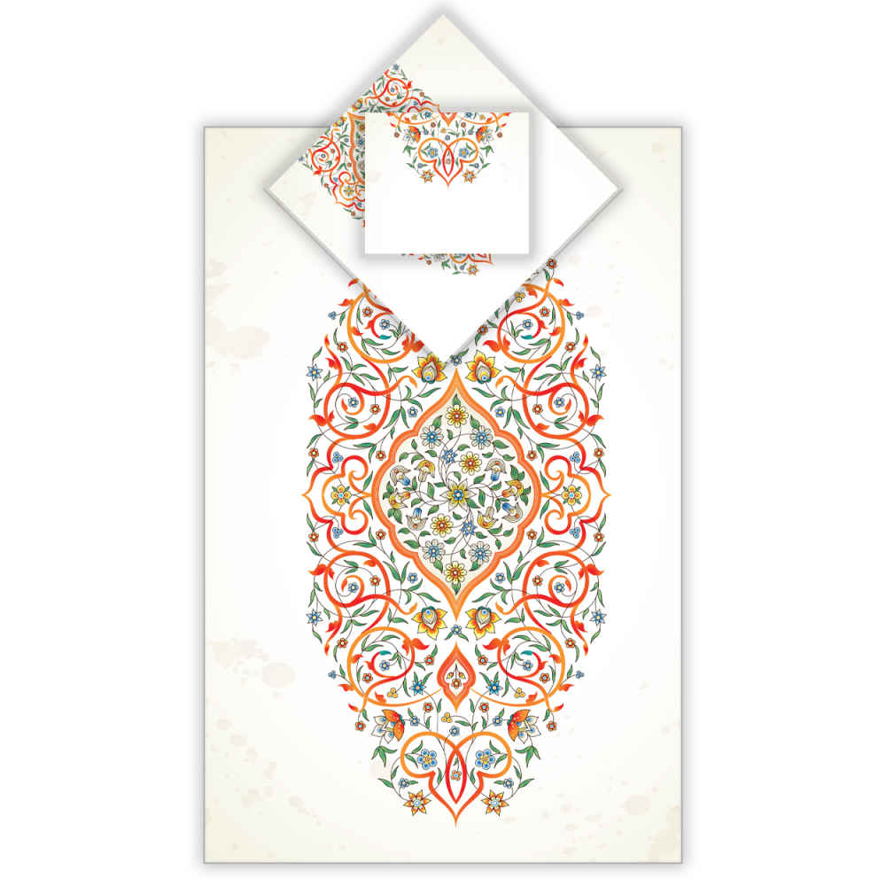 Main image of 伊斯兰祈祷毯 天鹅绒 Sajadah 轻便款 – 白色