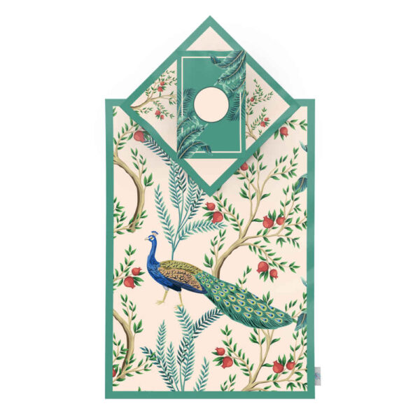 伊斯兰祈祷毯 天鹅绒 Sajadah 轻便款 – 鸟与花卉设计