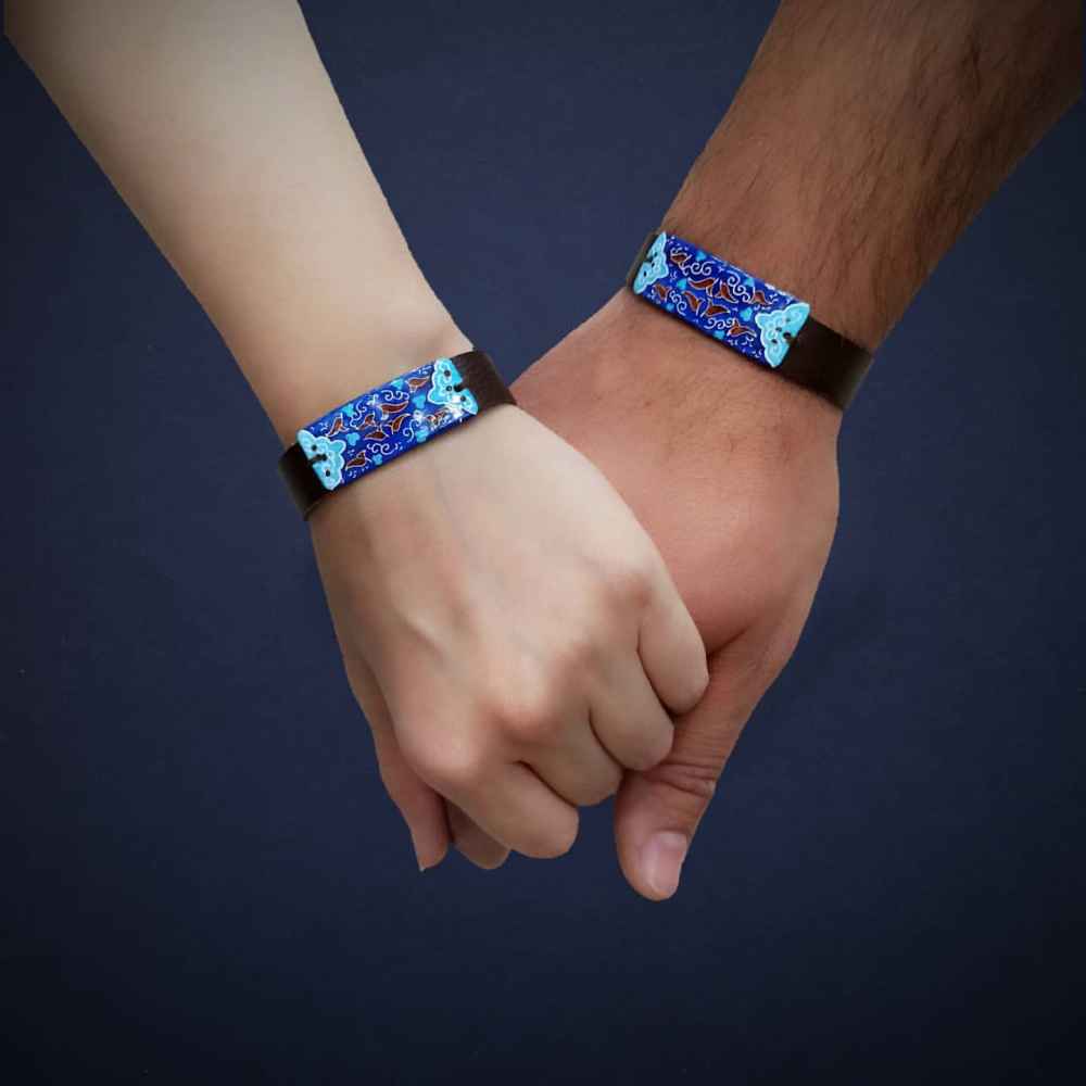 Main image of 皮革与铜手链珐琅 – 艺术Raika款