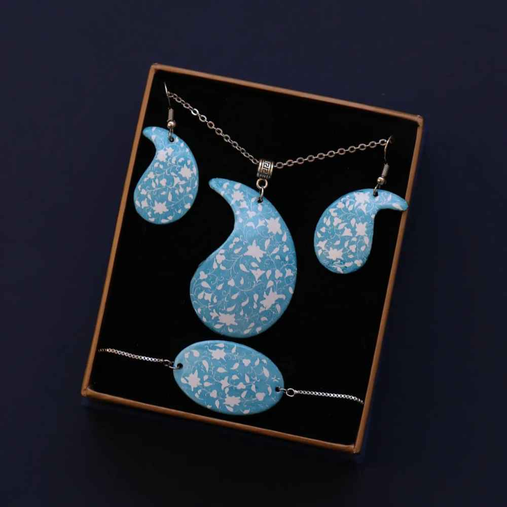 波斯珐琅珠宝套装 款式：Darya