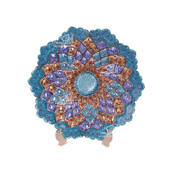 装饰铜盘 手绘波斯掐丝珐琅 Alma