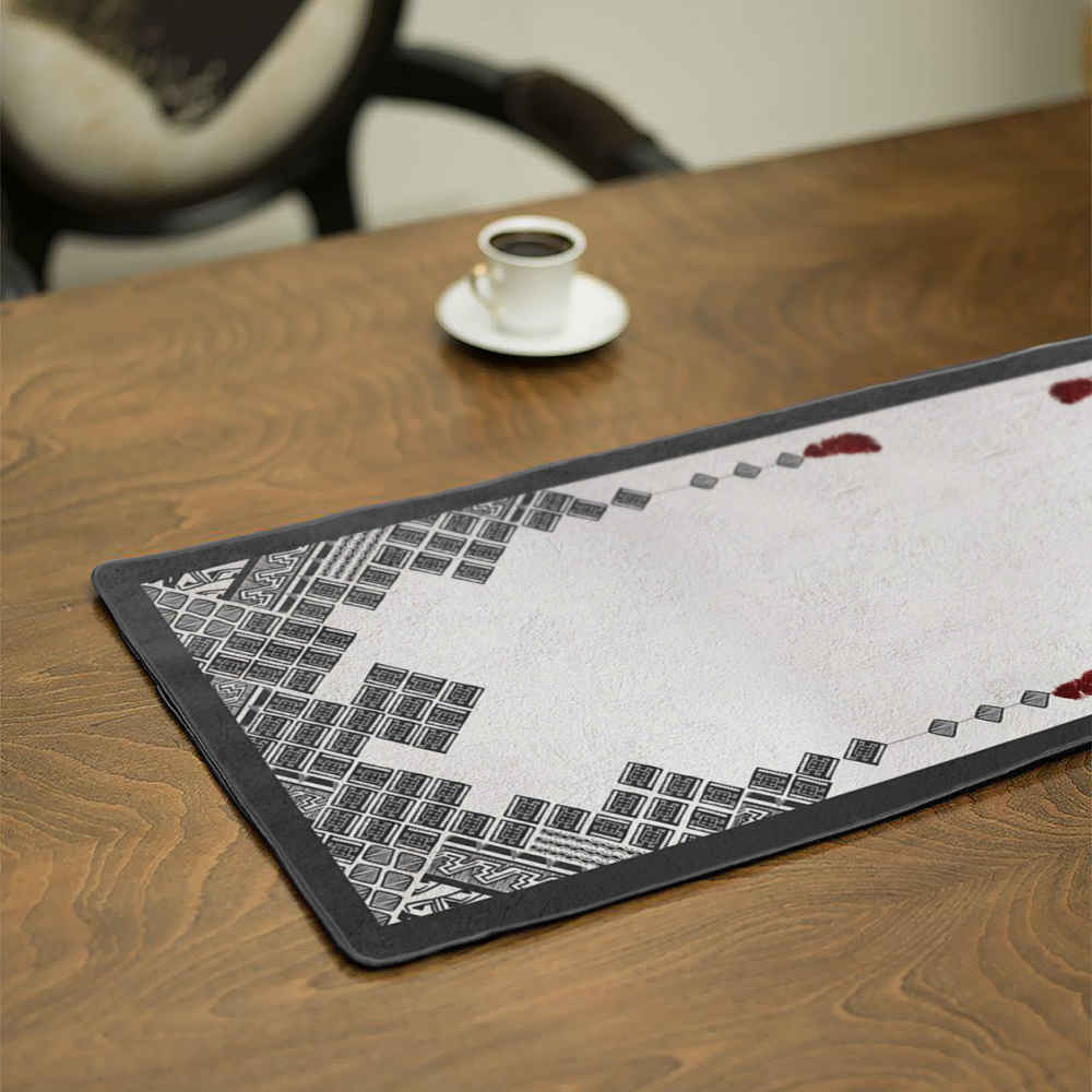 Main image of 波斯优雅天鹅绒桌旗 – Ronak 型号