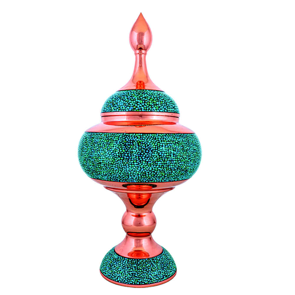 Main image of 波斯手工镶嵌绿松石铜糖罐 Mahtab