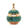 波斯手工镶嵌绿松石铜糖罐 Sana