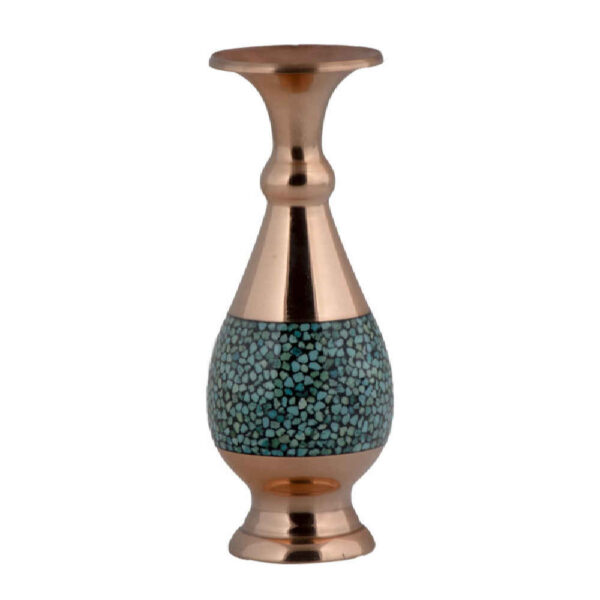 手工波斯镶嵌绿松石铜装饰花瓶 Elham