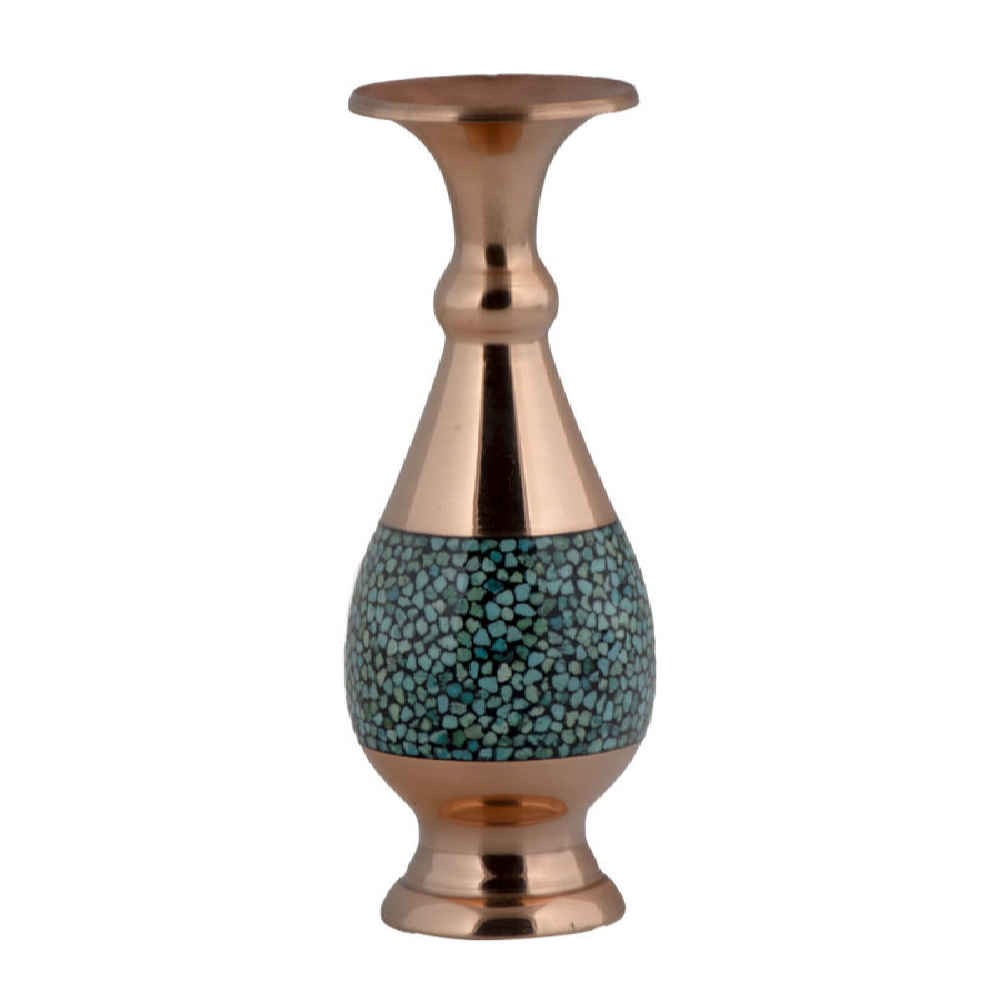 Main image of 手工波斯镶嵌绿松石铜装饰花瓶 Elham