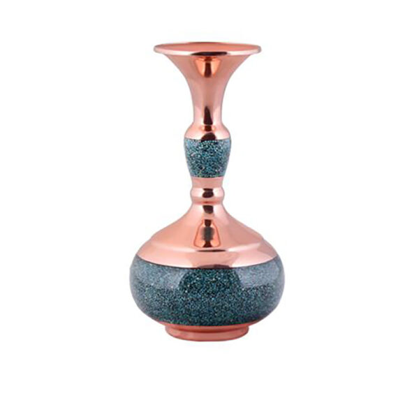 手工波斯镶嵌绿松石铜装饰花瓶 Shima