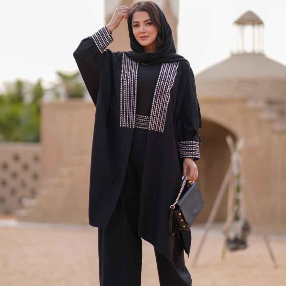 波斯长外套与裤子套装 Asra款