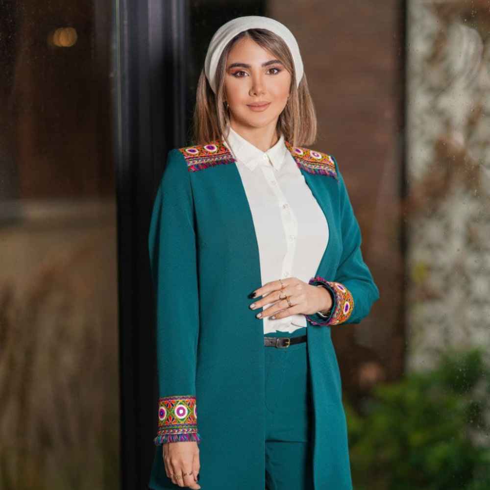 波斯长外套与裤子套装 Sonati款