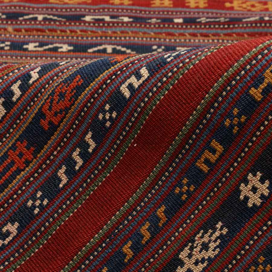 正宗波斯 Jajim 平织条纹地毯 Ava