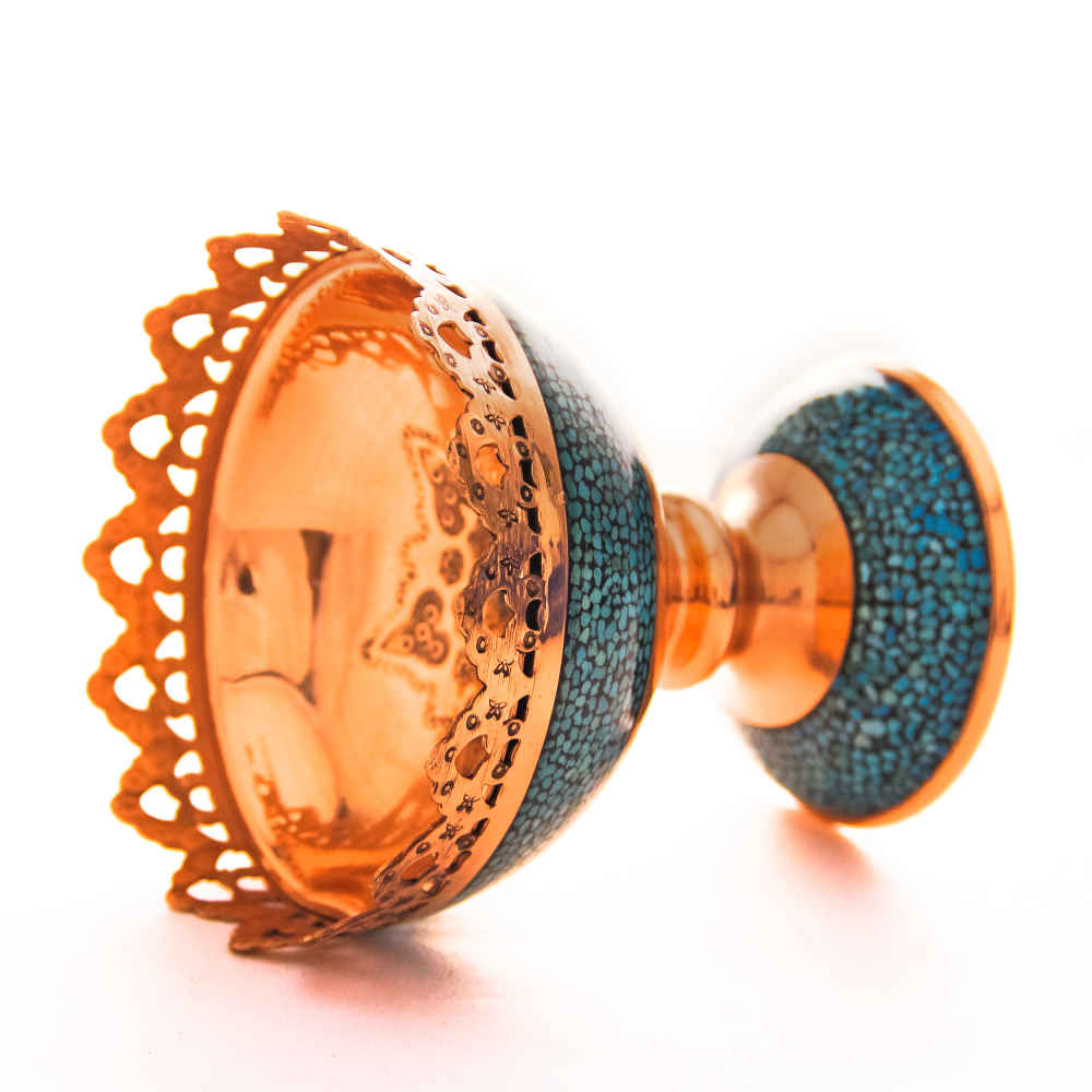 装饰碗 – 波斯手工镶嵌绿松石 Sahand 款