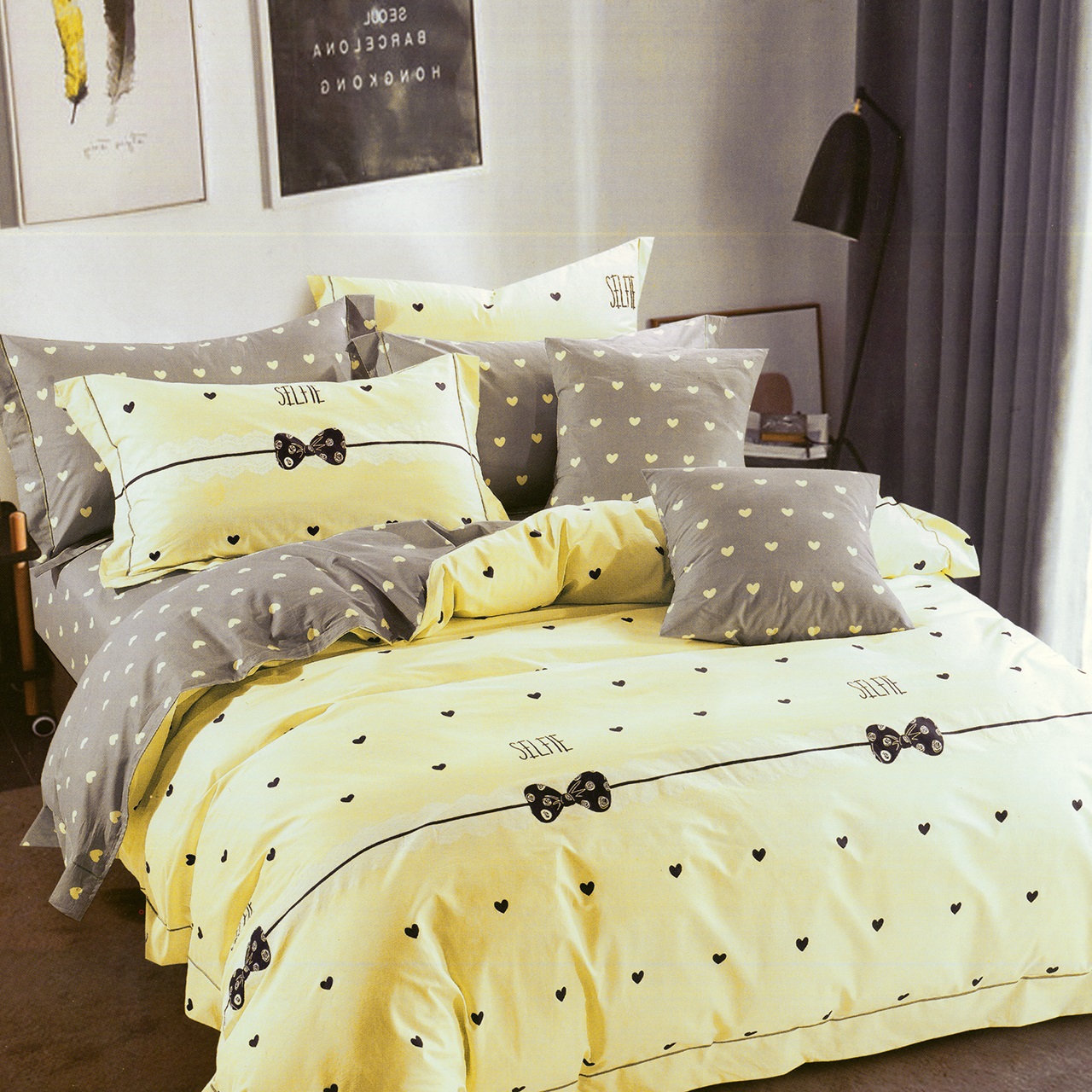 Main image of 4件套单人床床品套装 – Papion