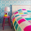 棉质钩针床罩 – 彩色阿富汗风格 – Parto款