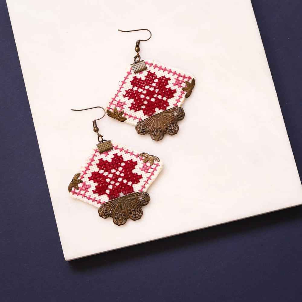 波斯刺绣项链、手链与耳环套装 款式:Taraneh