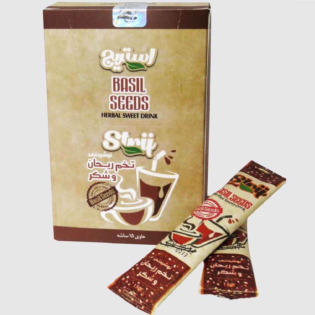 罗勒籽 & 糖速溶饮品粉，15包 (3套)