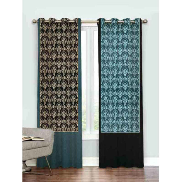 印花天鹅绒打孔窗帘 – Vishka