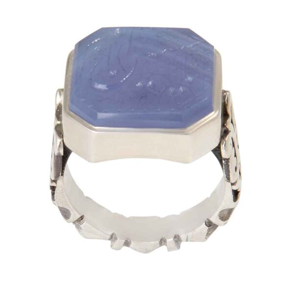 伊斯兰也门红玛瑙银戒指 男款 – Hussain