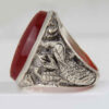 Thumbnail 2: 伊斯兰也门红玛瑙银戒指 男款 – Varesin
