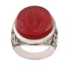 伊斯兰也门红玛瑙银戒指 男款 – Varesin