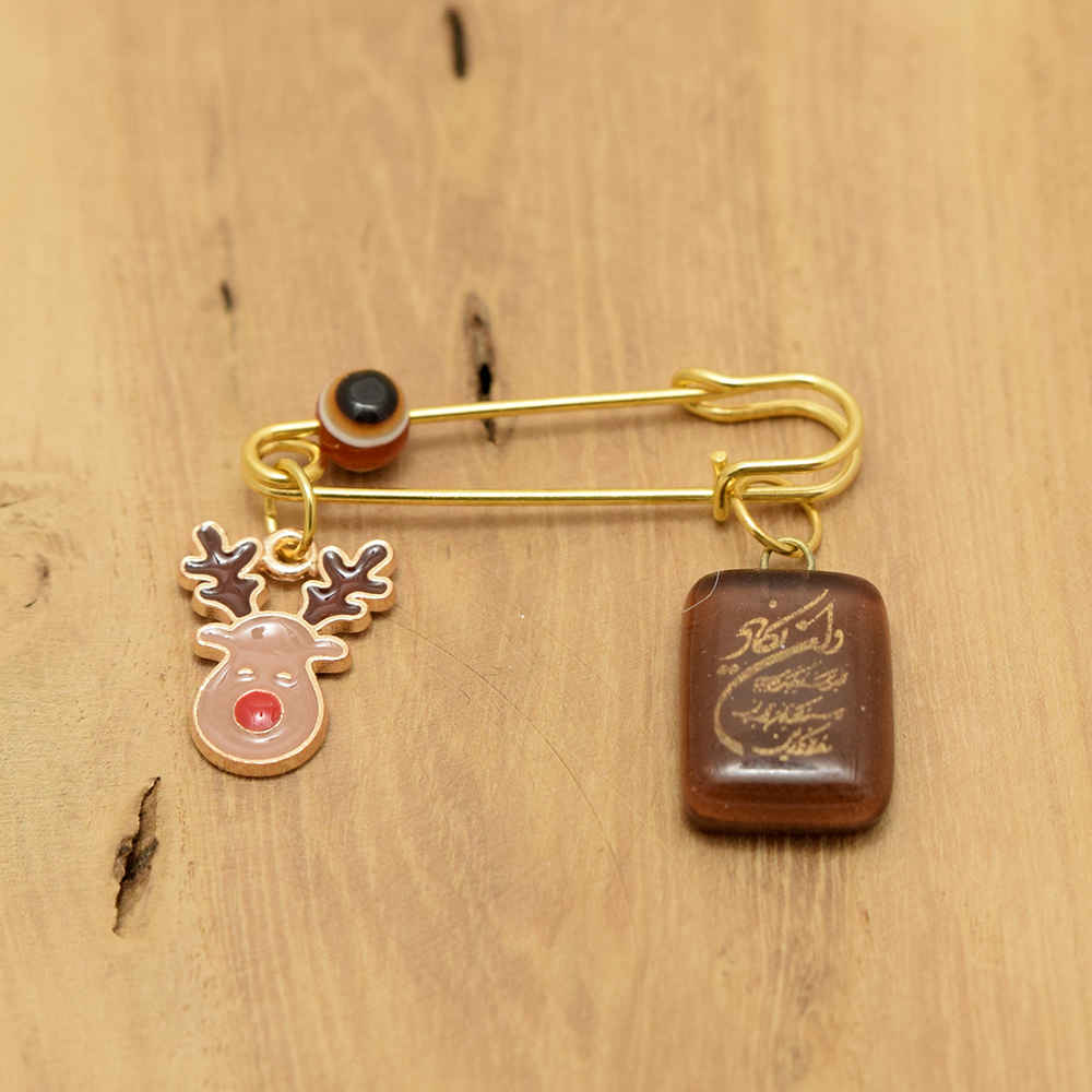 儿童伊斯兰安全别针胸针 – Deer