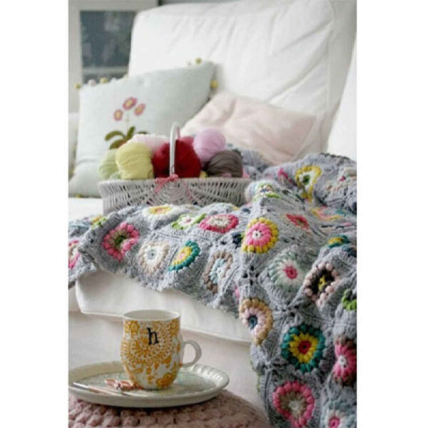 钩针披毯 – 棋盘波西米亚Delbar款