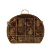 真皮佩斯利花纹书包 – Rima 款