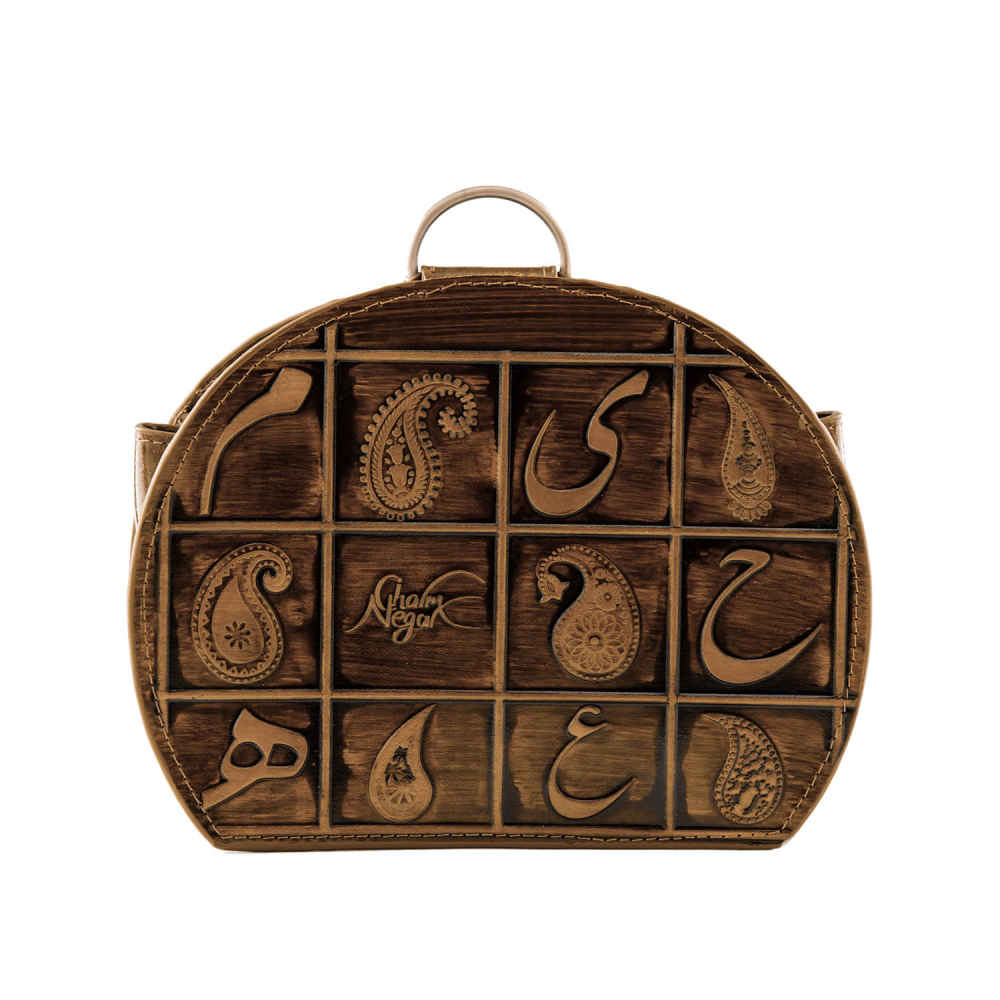 Main image of 真皮佩斯利花纹书包 – Rima 款