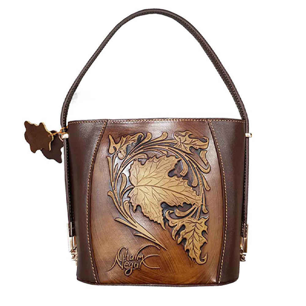 Main image of 麂皮波西米亚风手工单肩包 – Rana 款