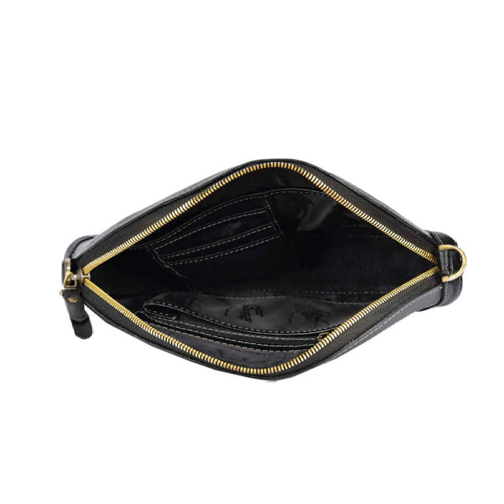 手工皮革斜挎单肩包 – 波斯书法 Tamana 款