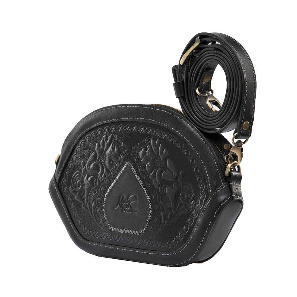 奢华手工皮革斜挎单肩包 – Tarlan 款