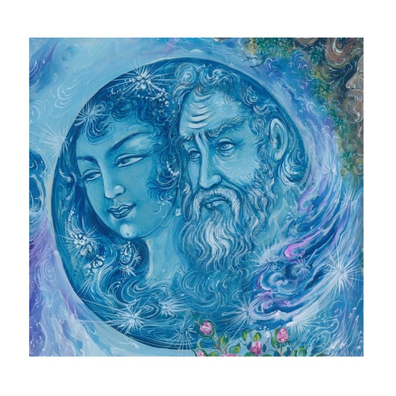 原创波斯细密画:水彩画 – Rasoul Motamedi作品《Khayam》