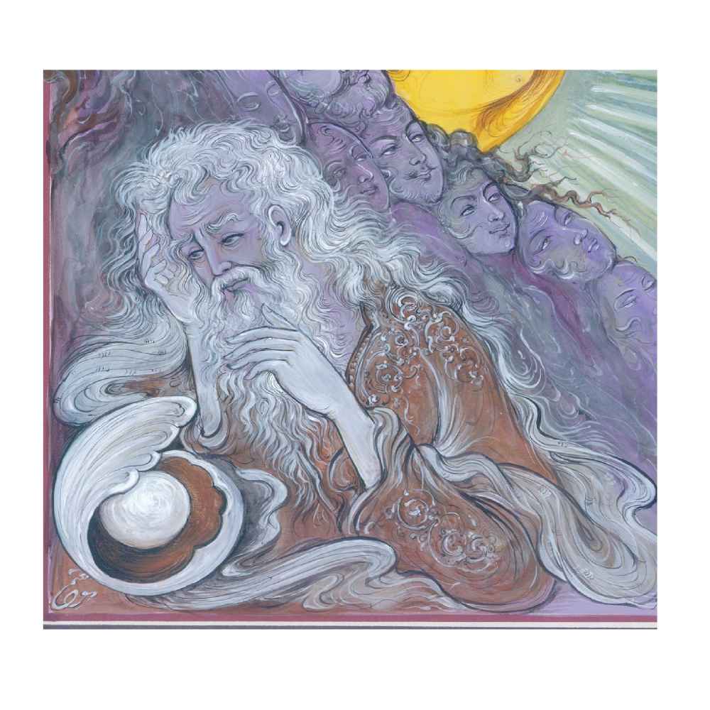 原创波斯细密画：水彩画 – Rasoul Motamedi作品《Khorshid》