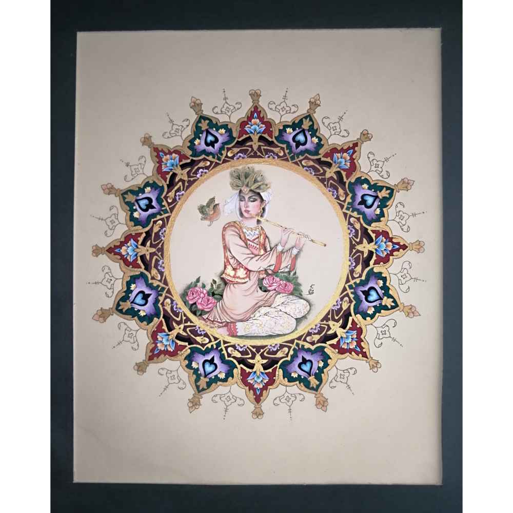 Main image of 原创波斯细密画：纸板水粉画 – Mohadeseh Asari作品《Banoo》