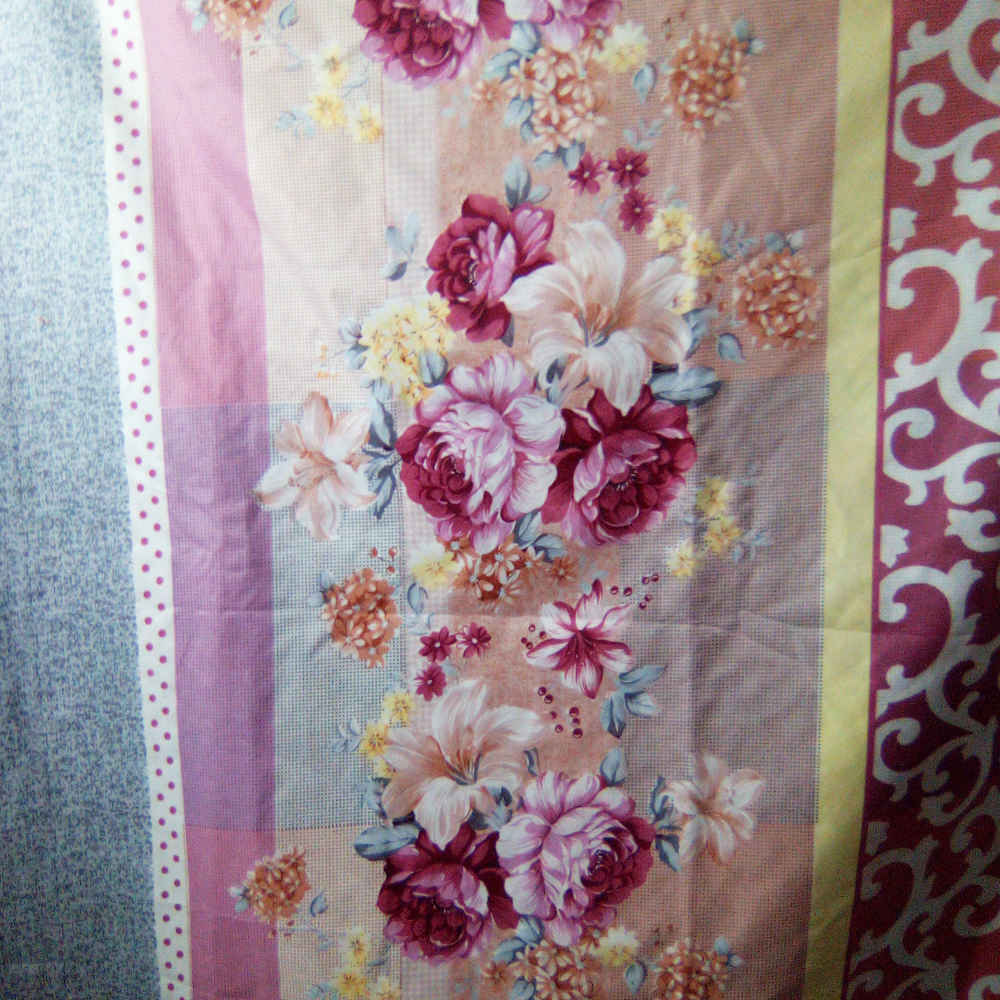 棉质双人平床单 – 柔软耐用，Flower