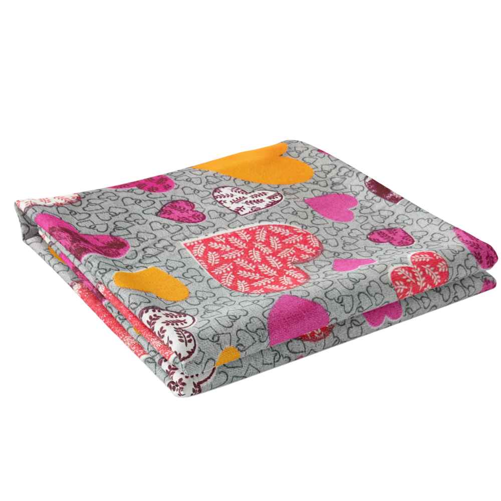 Main image of 棉质双人平床单 – 柔软耐用，Heart