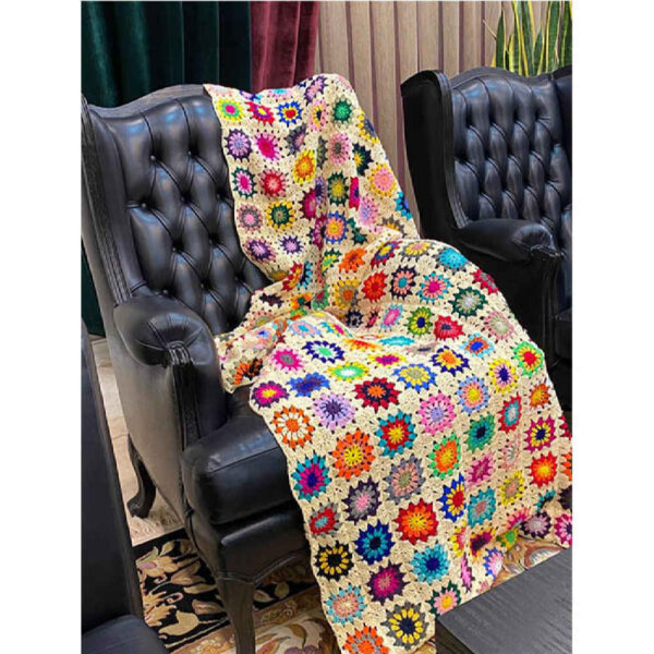 钩针披毯 – 棋盘波西米亚Rasa款